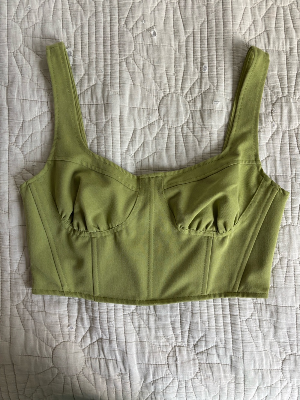 lime green corset bralette